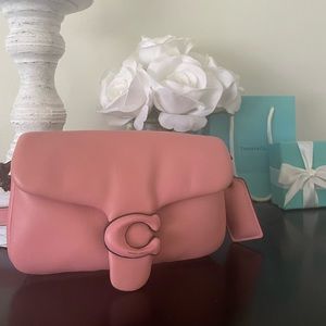 Super Cute COACH Pink Pillow Tabby - size 18!!